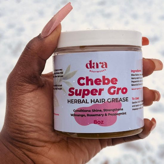 Chebe Super Gro Stimulating Hair Grease- 8oz - Dara Bodyworks